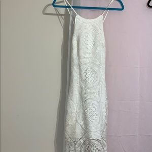 White lace formal dress